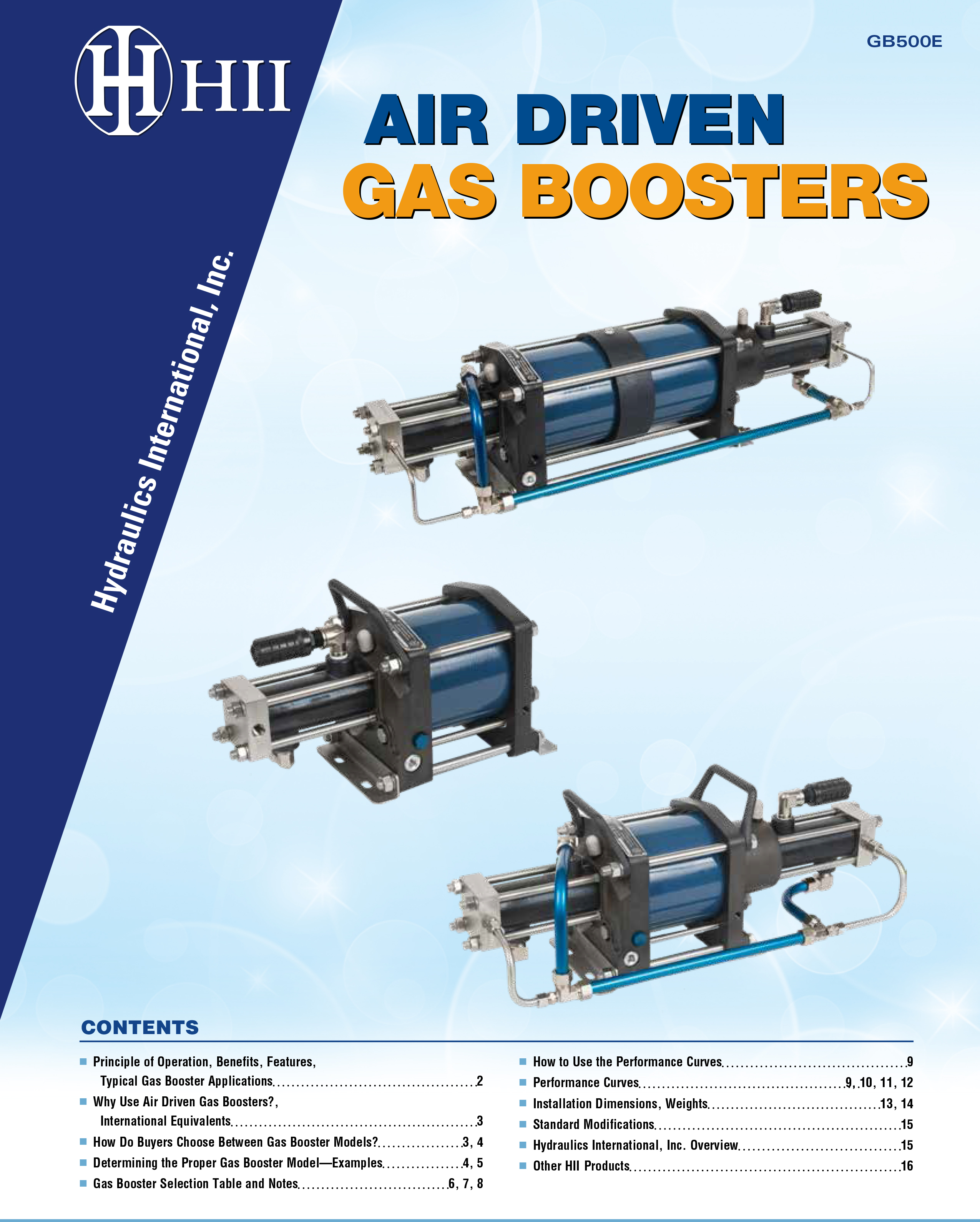 PUMPS, Air Driven Gas Boosters